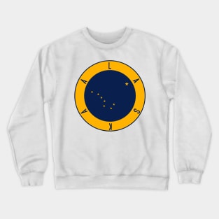 Alaska Flag Decal Crewneck Sweatshirt